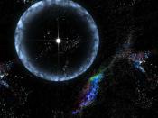 English: An artists's concept of the 2004 occurence in which a neutron star underwent a 