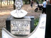 Statue of Raufun Basuniya. Famous Student leader of Dhaka university. Died at 1985, during movement against autocratic government of General Ershad.
