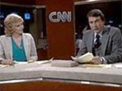 CNN's first broadcast with David Walker and Lois Hart on June 1, 1980.