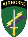 English: Shoulder Sleeve Insignia for the U.S. Army Civl Affairs & Psychological Operations Command (Airborne)