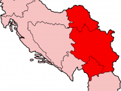 Map of Serbia under the Socialist Federal Republic of Yugoslavia