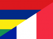 Flag of Mauritius and France