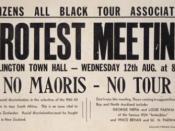 Early activism over the issue of sporting contacts with apartheid South Africa