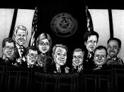 English: Caricature of the Texas House of Representatives Environmental Regulation Committee, 2011.
