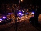 Two police car accidents