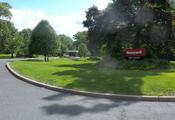 English: Looking southwest at entry driveway of Honeywell Global Headquarters on a mostly sunny afternoon.