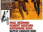 Film poster for Butch Cassidy and the Sundance Kid - Copyright 1969, New Films International