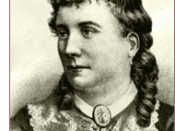 English: 'Mary Elizabeth Braddon, British novelist (1837 - 1915), originally from a larger image entitled 