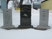 English: A memorial for the volunteer firefighters of Delmont, South Dakota.