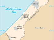 A map of the Gaza Strip