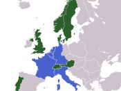 The Inner Six (founding members of the European Communities) in blue, and the 