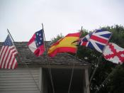 Five flags of Florida, not including the current State Flag.