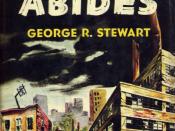 Cover of the 1949 Random House hardcover edition of Earth Abides. Cover illustration by H. Lawrence Hoffman.