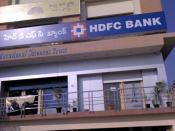 An HDFC Bank Branch in Hyderabad