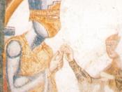 English: Anonymous (13th century), Fresco, depicting a scene from 