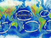 Original version is Image:Oceanic gyres.png. The north pacific gyre is highlighted.