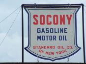 Socony advertising sign. Clark's Trading Post, Lincoln, New Hampshire