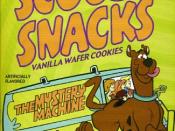 Front of a box of Scooby Snacks from Suncoast.
