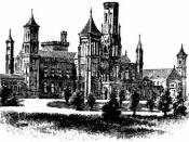 English: Drawing of the Smithsonian Institution 