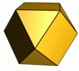 This image shows animated cuboctahedron.