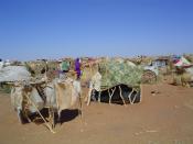 English: Picture of IDP camp in Sudan resulting from the Darfur conflict. Original captions states: 