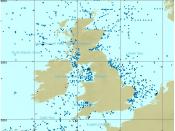 English: BODC current meter data holdings from around the UK.