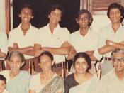 Lynn de Silva in the early 1980s with some family and extended family