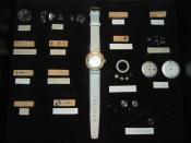 English: Prim mechanical wrist watch disassembled Česky: Demontované hodinky Prim