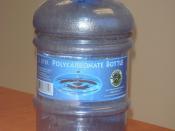 English: Polycarbonate water bottle