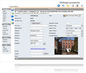 screen shot of estate agency software program