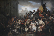 Episode of the September Days 1830 (on the Grand Place of Brussels)