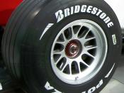 “Bridgestone_Potenza_Formula_One_Tire” ToyotaAmlux,Show room Tokyo, Japan Category:Bridgestone