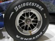 Bridgestone Potenza F1 Front Tire and BBS Wheel on Honda RA107