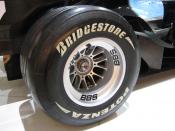 Bridgestone Potenza F1 Rear Tire and BBS Wheel on Honda RA107
