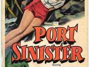 Film poster for Port Sinister - Copyright 1953, RKO Radio Pictures
