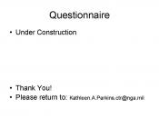 English: Questionnaire Under Construction