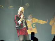 Gwen Stefani performing at the Cynthia Woods Mitchell Pavilion in Houston, Texas, United States