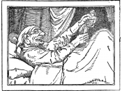 illustration from a book of fairy tales, the tale is 