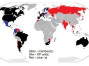 F1 map. Black - a F1 champion is a citizen of the country. Blue - a winner of F1 Grand Prix is a citizen of the country. Red - an F1 driver is a citizen of the country. Zimbabwe is marked red but all F1 drivers from modern Zimbabwe were citizens of Rodesi