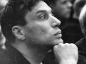Boris Pasternak during the First Congress of Soviet Writers, in 1934