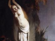 Rembrandt's Andromeda chained to the rock - a late-Renaissance representation of a damsel in distress from Greek mythology.