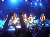 Iron Maiden on stage in Dublin, 2010