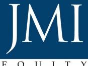 English: This logo is owned by JMI Equity.