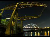 The Yellow Structure on the River [Fisheye Priojection]