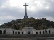English: Santa Cruz del Valle de los Caídos, located northwest of Madrid in the municipality of San Lorenzo de El Escorial in central Spain, is a memorial site to honour the people killed in the Spanish Civil War. It is also the tomb of Generalísimo Franc