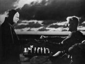 The Seventh Seal (1957), directed by Ingmar Bergman. The iconic scene of Death and Antonius Block in a chess game