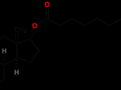 English: chemical structure of testosterone undecanoate