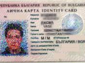 English: Bulgarian ID card