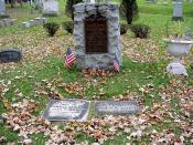 English: Grave of Samuel Wilson and his wife in Oakwood Cemetery in Troy, New York, United States. Sam Wilson is a possible source of the name Uncle Sam.