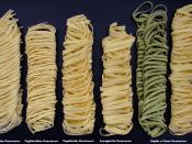 English: different sorts of Pasta